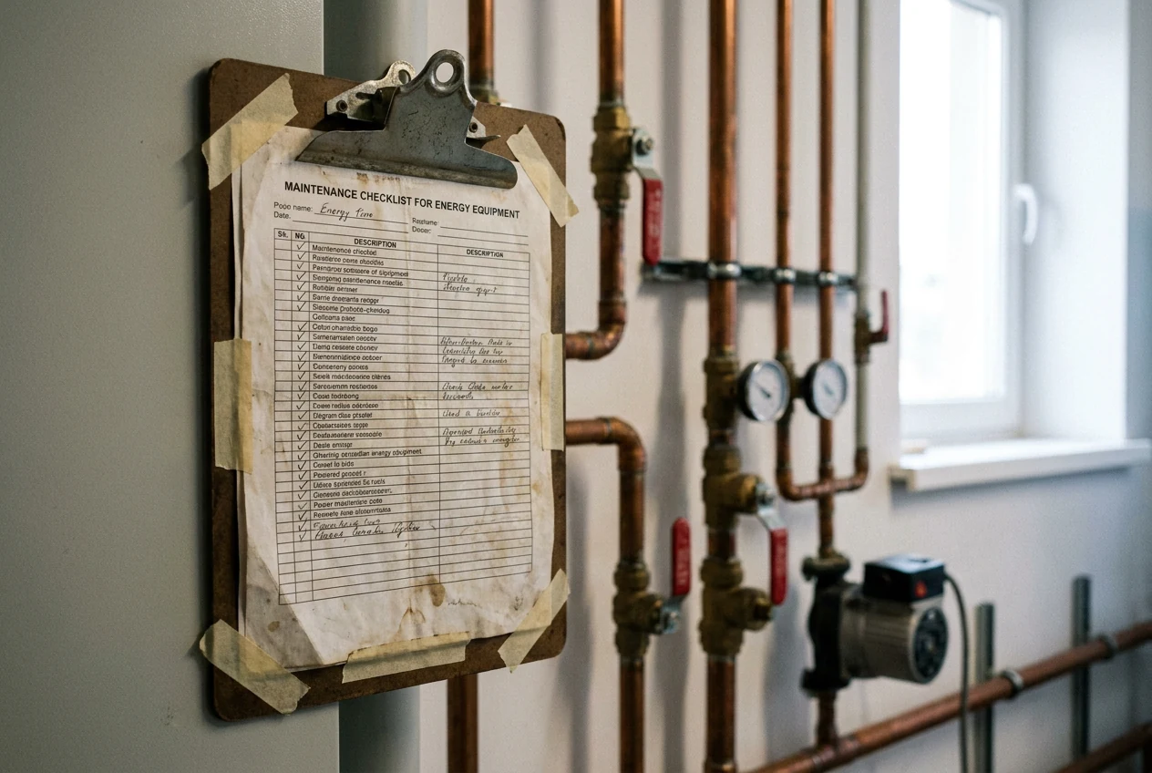 Entretien des équipements énergétiques