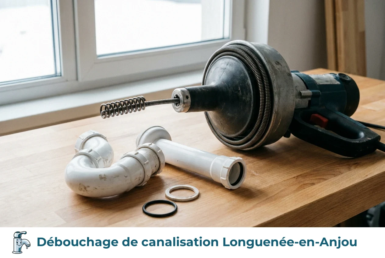 Débouchage de canalisation à Longuenée-en-Anjou