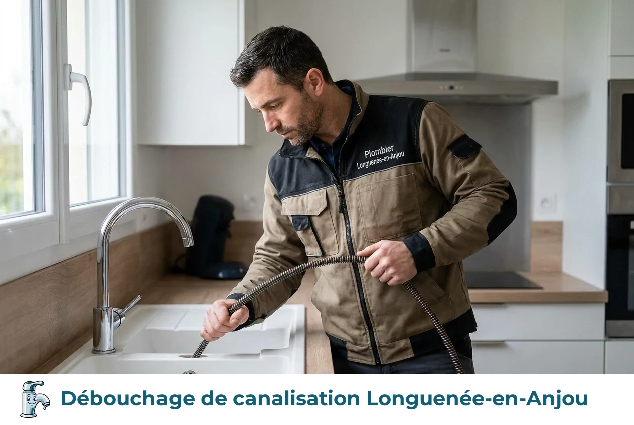 Débouchage de canalisation à Longuenée-en-Anjou