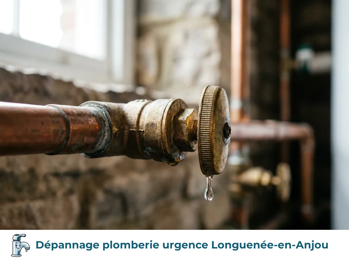 Dépannage plomberie urgence à Longuenée-en-Anjou