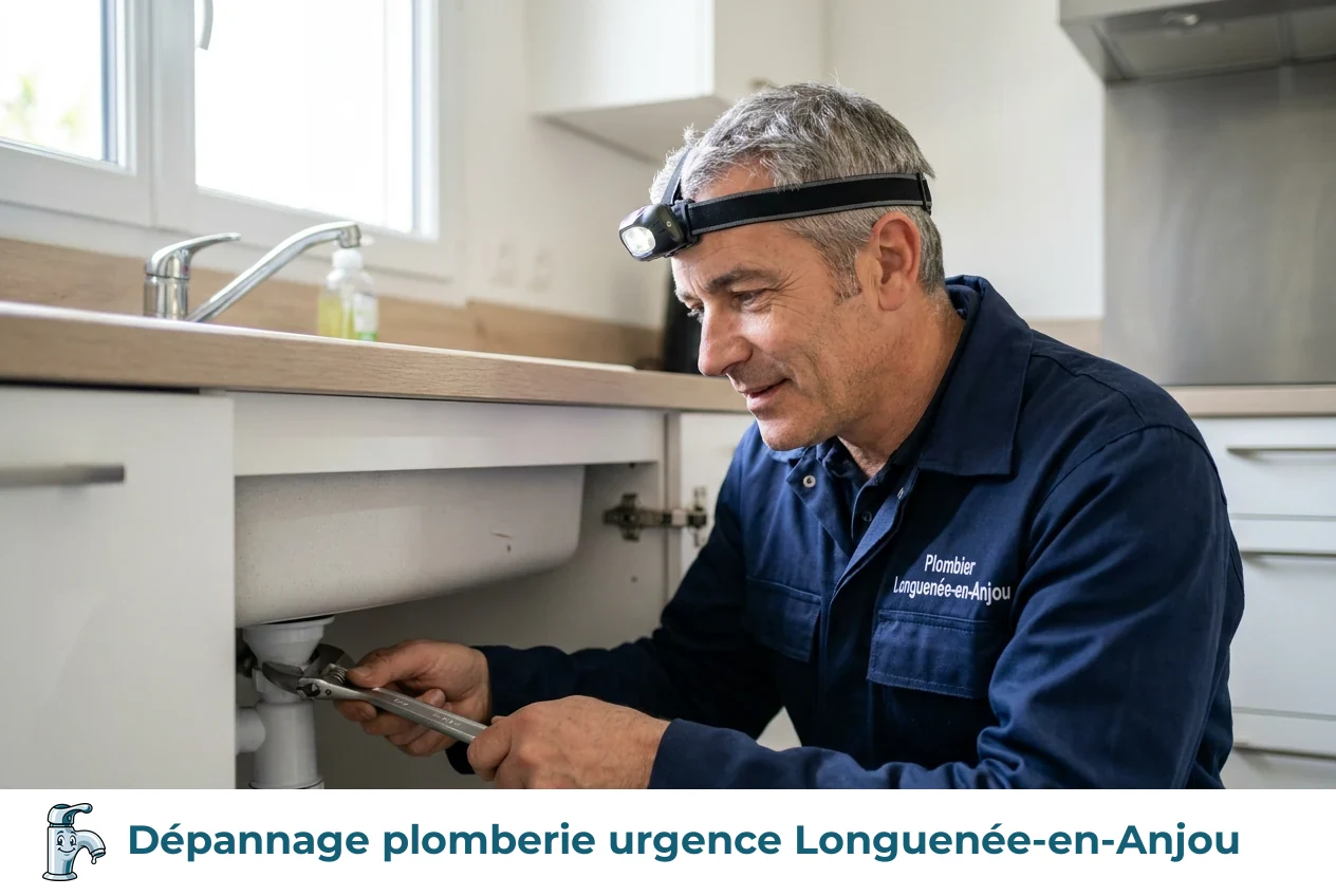 Dépannage plomberie urgence à Longuenée-en-Anjou