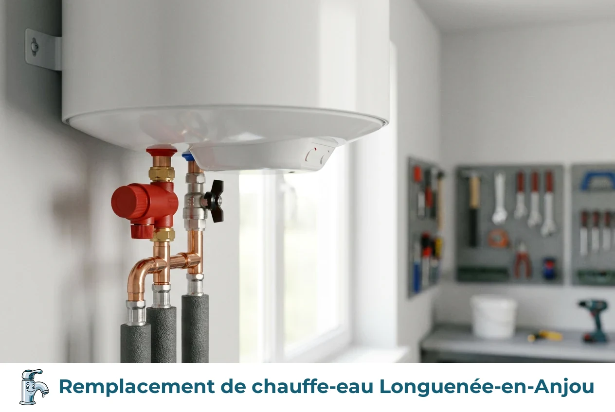 Remplacement de chauffe-eau à Longuenée-en-Anjou