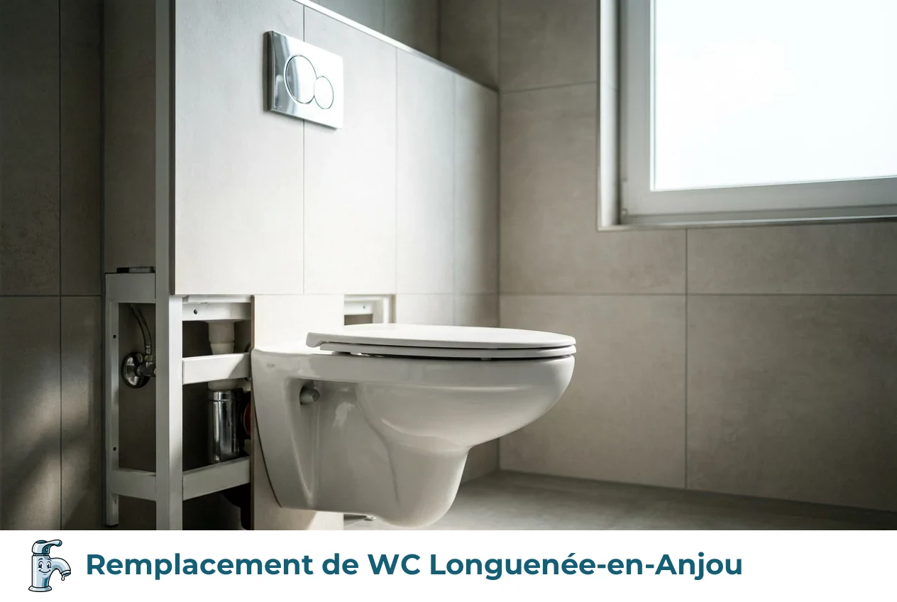 Remplacement de WC à Longuenée-en-Anjou