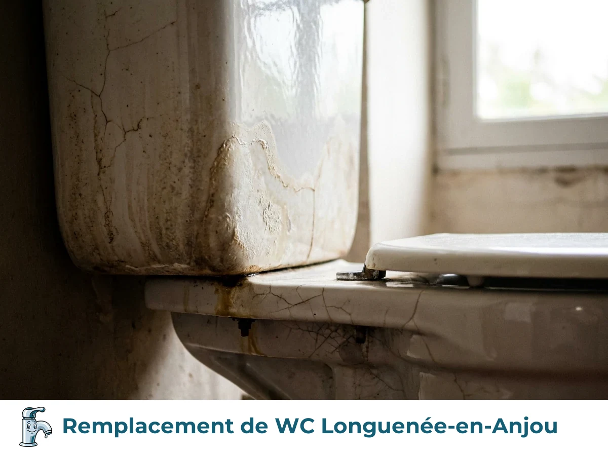 Remplacement de WC à Longuenée-en-Anjou