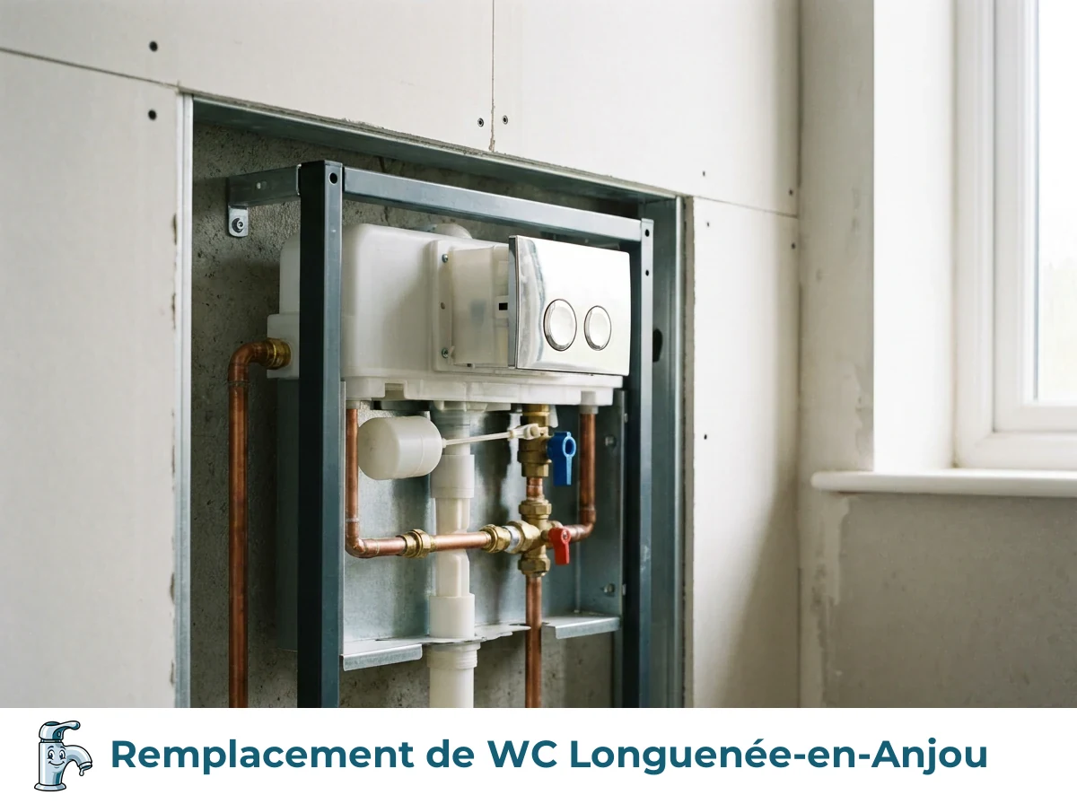 Remplacement de WC à Longuenée-en-Anjou